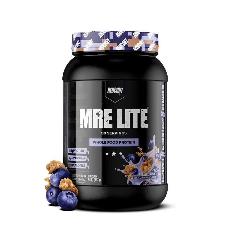 REDCON1 MRE Lite Whole Food Protein Powder - Low Carb & Whey Free Meal Replacement with Animal Protein Blends - Easy to Digest Supplement Made with MCT Oils (30 & 20 Servings)