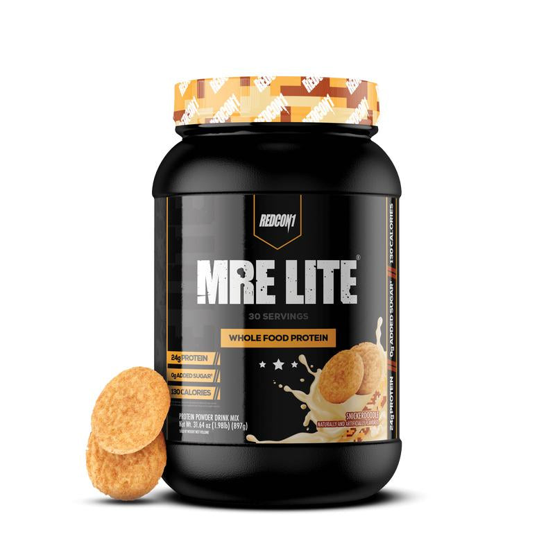 REDCON1 MRE Lite Whole Food Protein Powder - Low Carb & Whey Free Meal Replacement with Animal Protein Blends - Easy to Digest Supplement Made with MCT Oils (30 & 20 Servings)