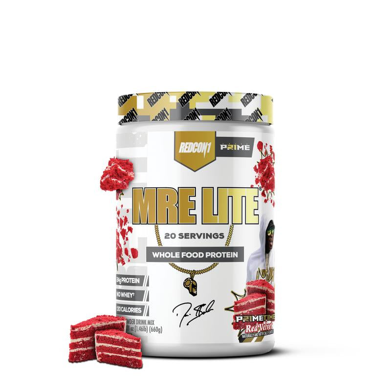 REDCON1 MRE Lite Whole Food Protein Powder - Low Carb & Whey Free Meal Replacement with Animal Protein Blends - Easy to Digest Supplement Made with MCT Oils (30 & 20 Servings)