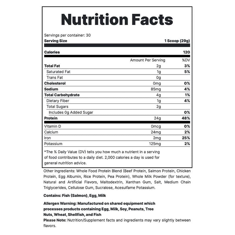 REDCON1 MRE Lite Whole Food Protein Powder - Low Carb & Whey Free Meal Replacement with Animal Protein Blends - Easy to Digest Supplement Made with MCT Oils (30 & 20 Servings)