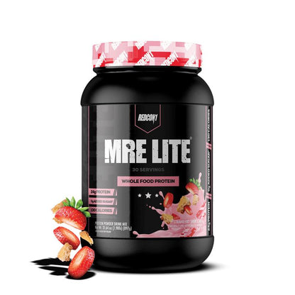 REDCON1 MRE Lite Whole Food Protein Powder - Low Carb & Whey Free Meal Replacement with Animal Protein Blends - Easy to Digest Supplement Made with MCT Oils (30 & 20 Servings)