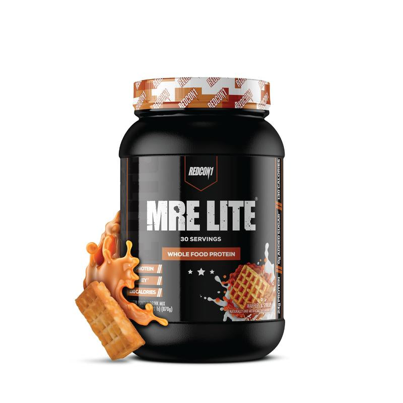 REDCON1 MRE Lite Whole Food Protein Powder - Low Carb & Whey Free Meal Replacement with Animal Protein Blends - Easy to Digest Supplement Made with MCT Oils (30 & 20 Servings)