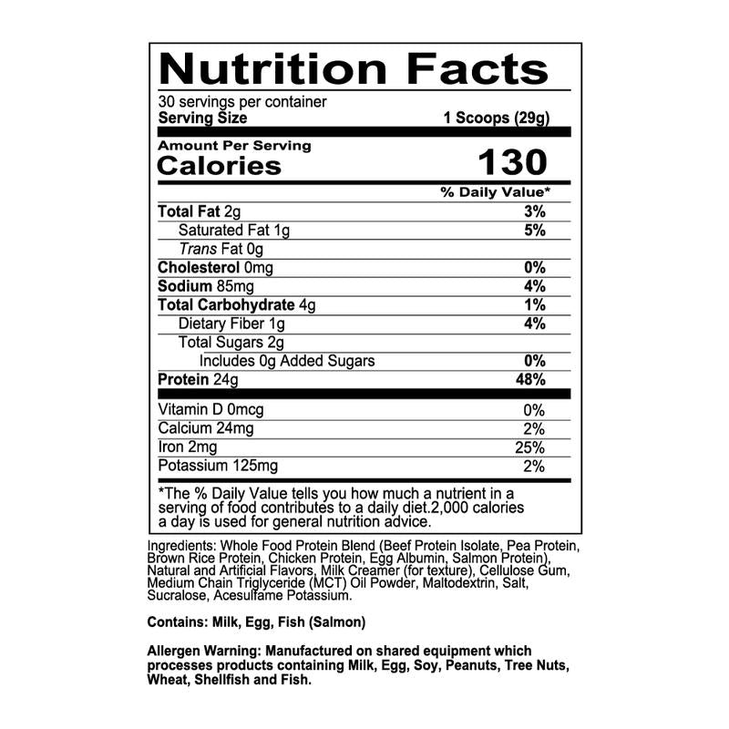 REDCON1 MRE Lite Whole Food Protein Powder - Low Carb & Whey Free Meal Replacement with Animal Protein Blends - Easy to Digest Supplement Made with MCT Oils (30 & 20 Servings)