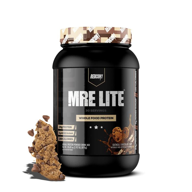REDCON1 MRE Lite Whole Food Protein Powder - Low Carb & Whey Free Meal Replacement with Animal Protein Blends - Easy to Digest Supplement Made with MCT Oils (30 & 20 Servings)