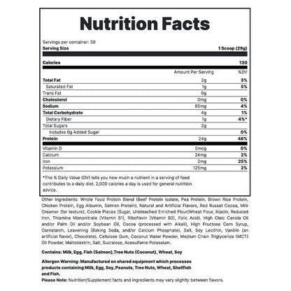 REDCON1 MRE Lite Whole Food Protein Powder - Low Carb & Whey Free Meal Replacement with Animal Protein Blends - Easy to Digest Supplement Made with MCT Oils (30 & 20 Servings)